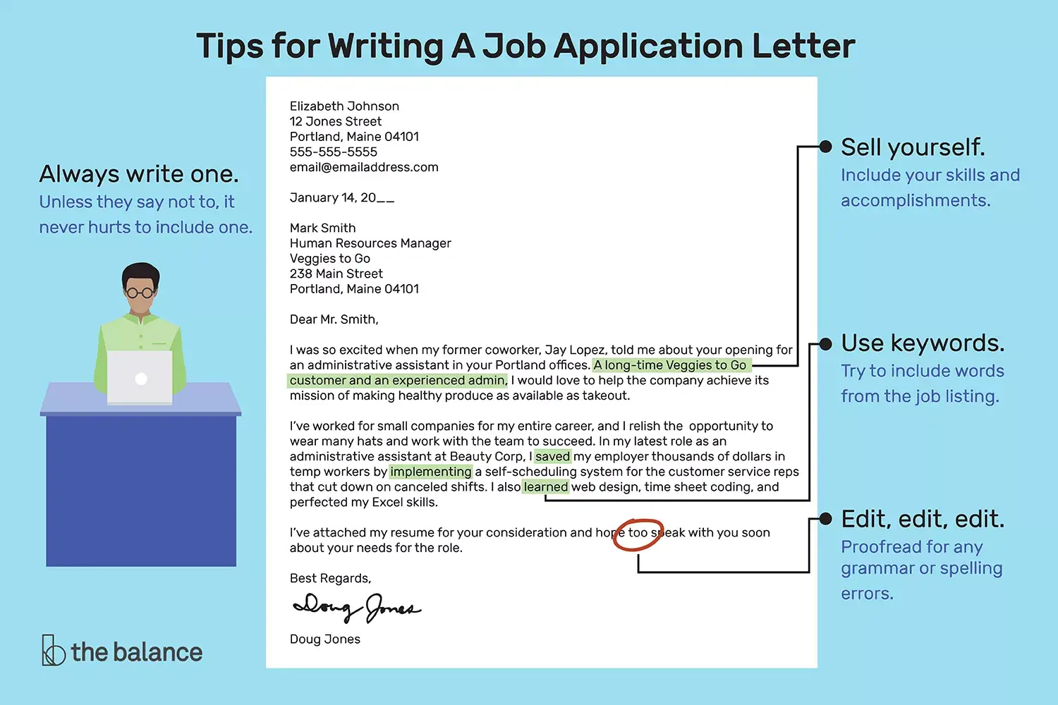 Consejos para escribir una carta de solicitud de empleo